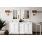 James Martin Vanities De Soto 72in Double Vanity, Bright White w/ 3 CM White Zeus Quartz Top 825-V72-BW-3WZ - alternate 5